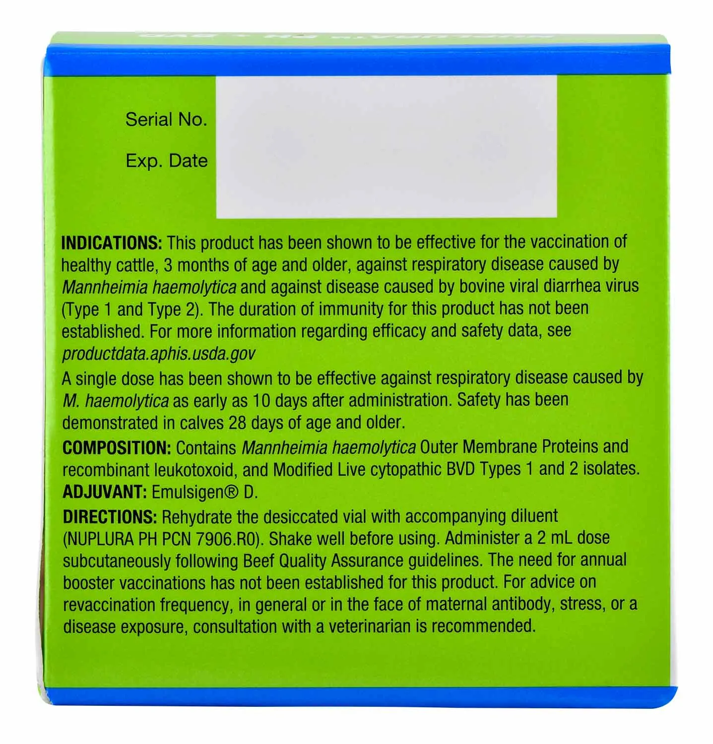 Nuplura PH BVD Cattle Vaccine
