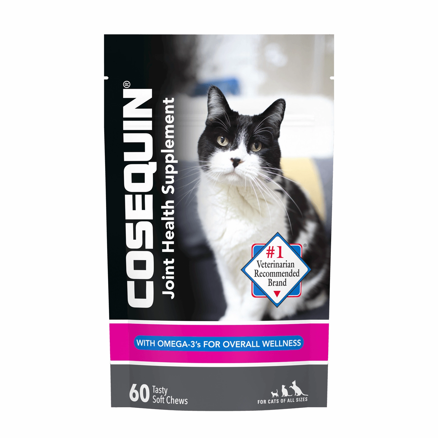Nutramax Cosequin Joint Health Supplement for Cats - With Glucosamine, Chondroitin, and Omega-3's cat beds cat scratching post cat shampoo cat tunnel cat brush