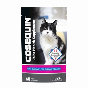 Nutramax Cosequin Joint Health Supplement for Cats - With Glucosamine, Chondroitin, and Omega-3's cat beds cat scratching post cat shampoo cat tunnel cat brush