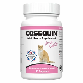Nutramax Cosequin Joint Health with With Glucosamine and Chondroitin Supplement for Cats, 80 Capsules cat grooming cat shampoo cat conditioner cat comb cat grooming glove