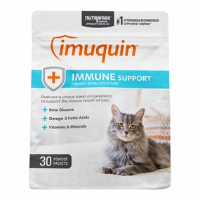 Nutramax Imuquin Immune Health for Cats, 30 Packets dog plush squeaky toy interactive plush toy plush rope toy tough plush dog pillow toy