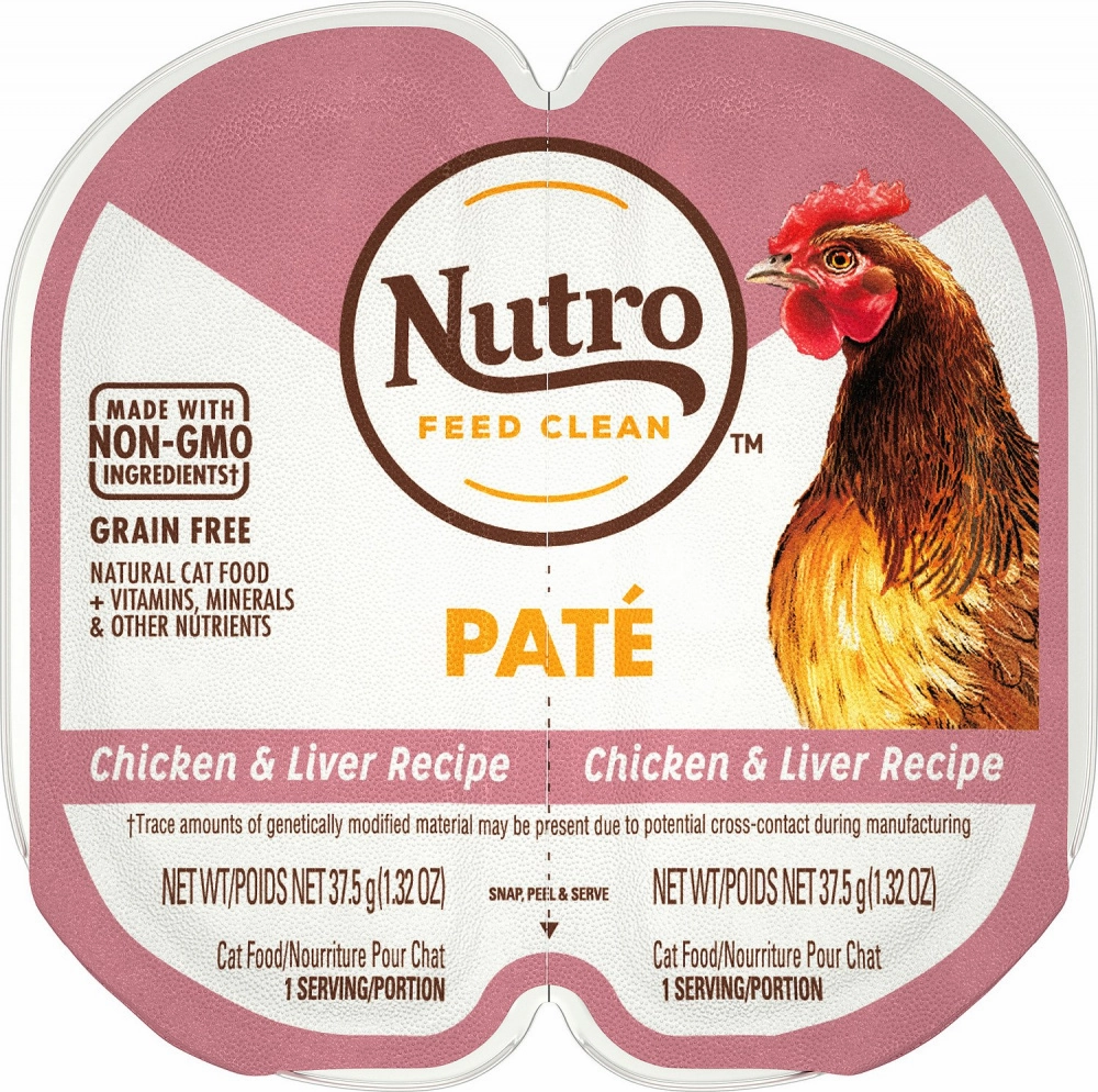 Nutro Perfect Portions Adult Grain Free Chicken & Liver Pate Wet Cat Food Trays cat calming diffuser cat stress relief anxiety cat treats cat relaxing spray pet mood aid