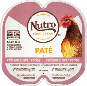 Nutro Perfect Portions Adult Grain Free Chicken & Liver Pate Wet Cat Food Trays cat calming diffuser cat stress relief anxiety cat treats cat relaxing spray pet mood aid
