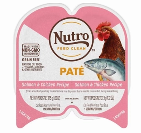 Nutro Perfect Portions Adult Grain Free Salmon & Chicken Pate Wet Cat Food Trays cat calming diffuser cat stress relief anxiety cat treats cat relaxing spray pet mood aid