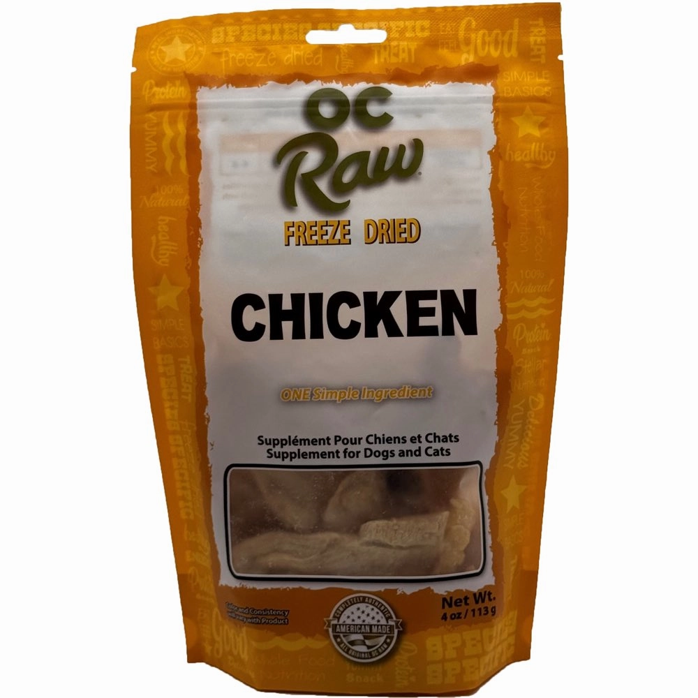 OC Raw Chicken Grain-Free Freeze-Dried Raw Treats For Cats & Dogs 4oz chicken fence goat pen animal fencing electric fencing portable livestock fence