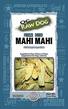 OC Raw Freeze-Dried Treats - Mahi Mahi 3.2oz Bag goat vitamins sheep health poultry medicine livestock supplement animal wellness
