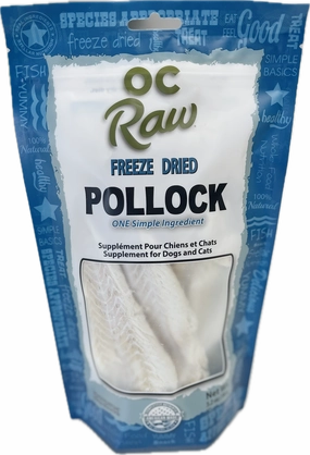 OC Raw Freeze-Dried Treats - Pollock 3.2oz Bag goat vitamins sheep health poultry medicine livestock supplement animal wellness