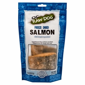 OC Raw Salmon Grain-Free Freeze-Dried Raw Treats For Cats & Dogs 3.2oz dog chew toys dog dental chews durable chew toys puppy chew toy bone chew