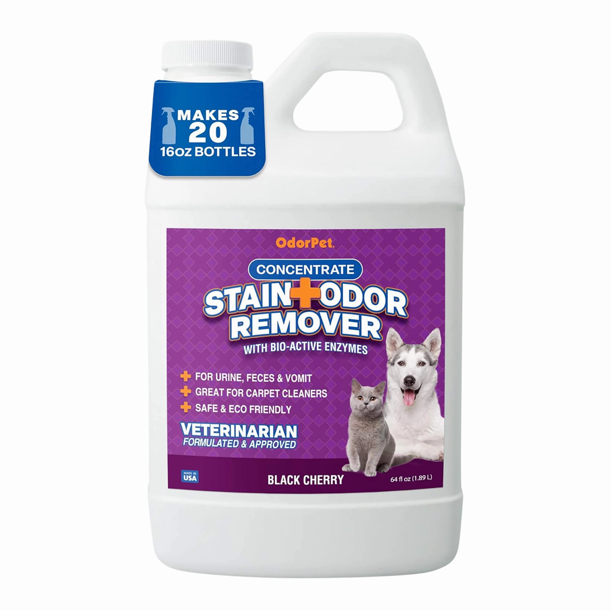 OdorPet Stain and Odor Remover Concentrate,  Gallon cat climbing tree cat hammock cat steps cat grooming kit cat safety gate
