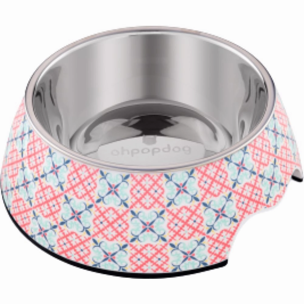 Ohpopdog Heritage Non-Slip Dog Bowl (Bibik Pink 14) dog harness dog training collar dog safety vest dog seatbelt dog ID tag