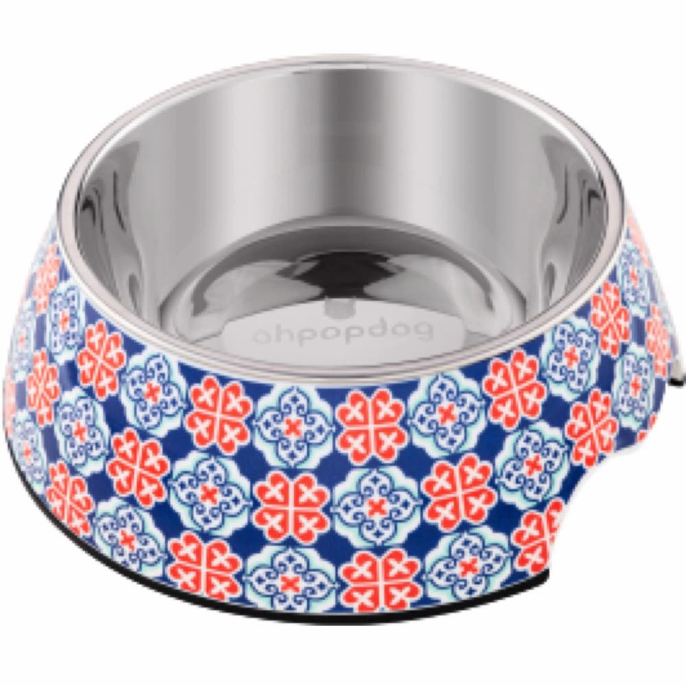 Ohpopdog Heritage Non-Slip Dog Bowl (Royal Blue 150) dog harness dog training collar dog safety vest dog seatbelt dog ID tag