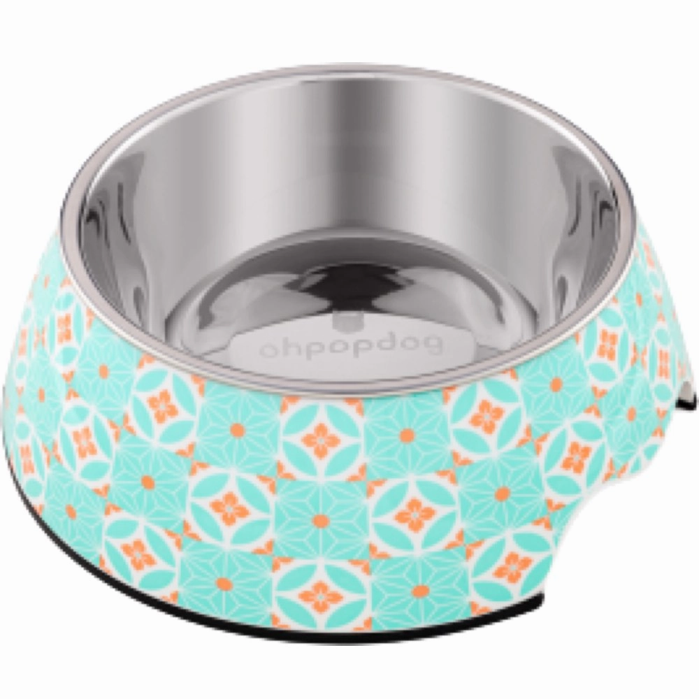 Ohpopdog Heritage Non-Slip Dog Bowl (Straits Mint 17) dog harness dog training collar dog safety vest dog seatbelt dog ID tag