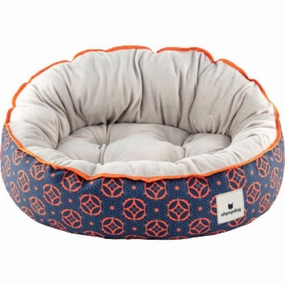 Ohpopdog Heritage Reversible Dog Bed (Baba Navy 150) dog harness dog training collar dog safety vest dog seatbelt dog ID tag