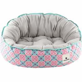 Ohpopdog Heritage Reversible Dog Bed (Bibik Pink 14) dog harness dog training collar dog safety vest dog seatbelt dog ID tag