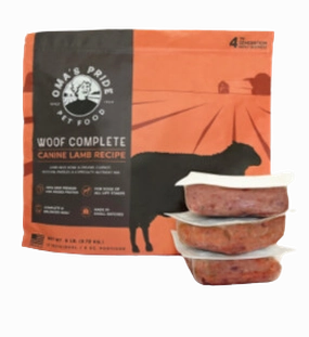 Oma's Pride Frozen Raw Woof Complete Canine Lamb Recipe 6lb Bag livestock health goat wellness poultry spray cattle health aid goat nutrition