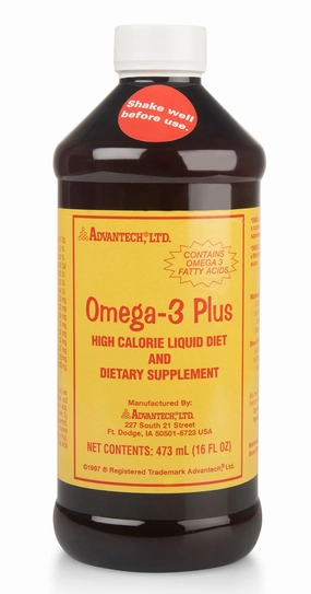 Omega-3 Plus High Calorie Liquid, 16 oz wet cat food canned food for cats gravy cat cans soft texture cat food wet pouches