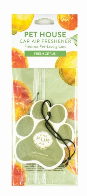 One Fur All Car Air Freshener Fresh Citrus dog pain relief hip joint supplement senior dog care pet arthritis aid dog skin supplement