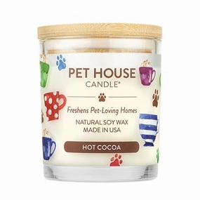 One Fur All Pet House 9oz Candle - Hot Cocoa dog pain relief hip joint supplement senior dog care pet arthritis aid dog skin supplement