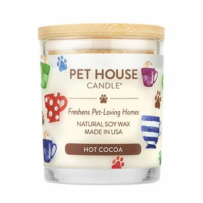 One Fur All Pet House 9oz Candle - Hot Cocoa dog pain relief hip joint supplement senior dog care pet arthritis aid dog skin supplement