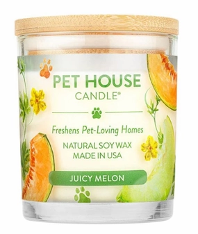 One Fur All Pet House 9oz Candle - Juicy Melon dog pain relief hip joint supplement senior dog care pet arthritis aid dog skin supplement