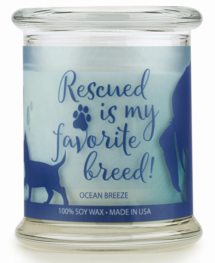 One Fur All Pet House 9oz Candle - Ocean Breeze dog pain relief hip joint supplement senior dog care pet arthritis aid dog skin supplement