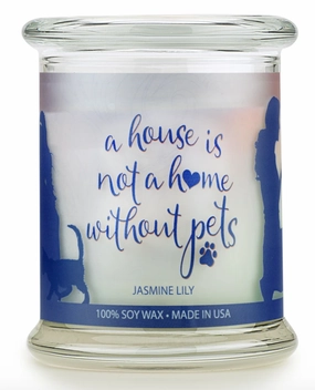 One Fur All Pet House Candle Jasmine Lilly 9oz dog pain relief hip joint supplement senior dog care pet arthritis aid dog skin supplement