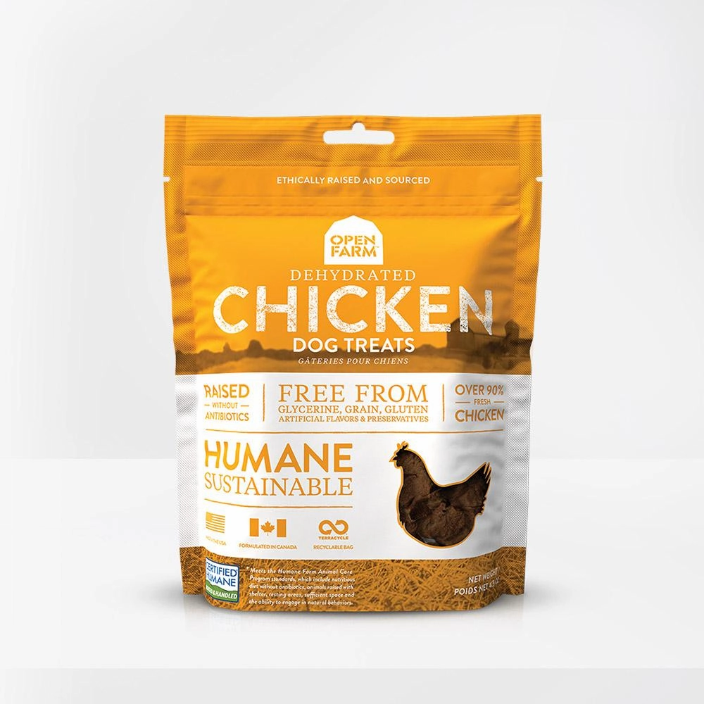 Open Farm Dehydrated Chicken Dogs Treats 4.5oz