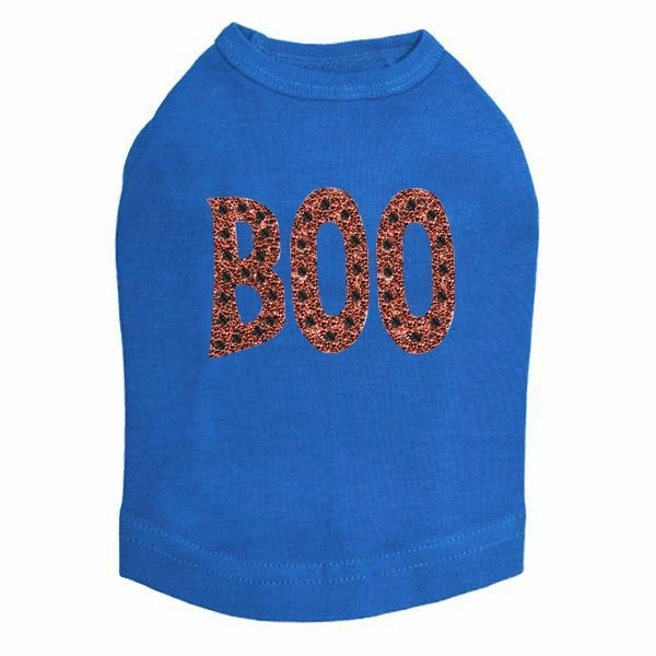 Orange Glitter Boo Dog Tank