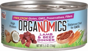 Organomics Lamb and Beef Dinner for Cats cat calming diffuser cat stress relief anxiety cat treats cat relaxing spray pet mood aid