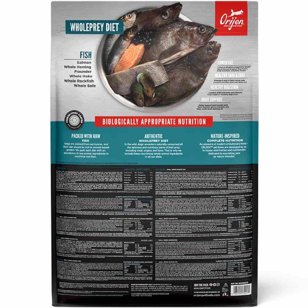 ORIJEN Marine Fish Small Breed Grain-Free Dry Dog Food