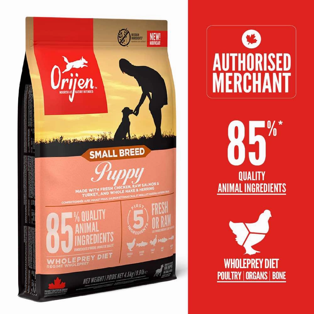 ORIJEN Puppy Small Breed Grain-Free Dry Dog Food freeze dried dog treats dog freeze snacks raw dog treat dehydrated dog food meat dog snack