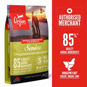 ORIJEN Senior Grain-Free Dry Dog Food freeze dried dog treats dog freeze snacks raw dog treat dehydrated dog food meat dog snack