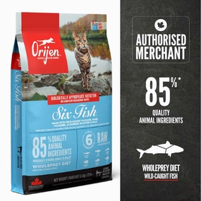 ORIJEN Six Fish Grain-Free Dry Cat Food natural cat food soft cat treats freeze dried cat food organic cat treats indoor cat food