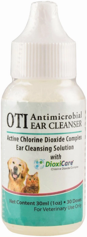 OTI Antimicrobial Ear Cleanser, 1 oz cat grooming cat shampoo cat conditioner cat comb cat grooming glove