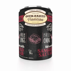 Oven-Baked Tradition Boar Pate Grain-Free Canned Dog Food 12.5oz canned dog food wet dog food grain free dog food dog food with gravy beef dog food