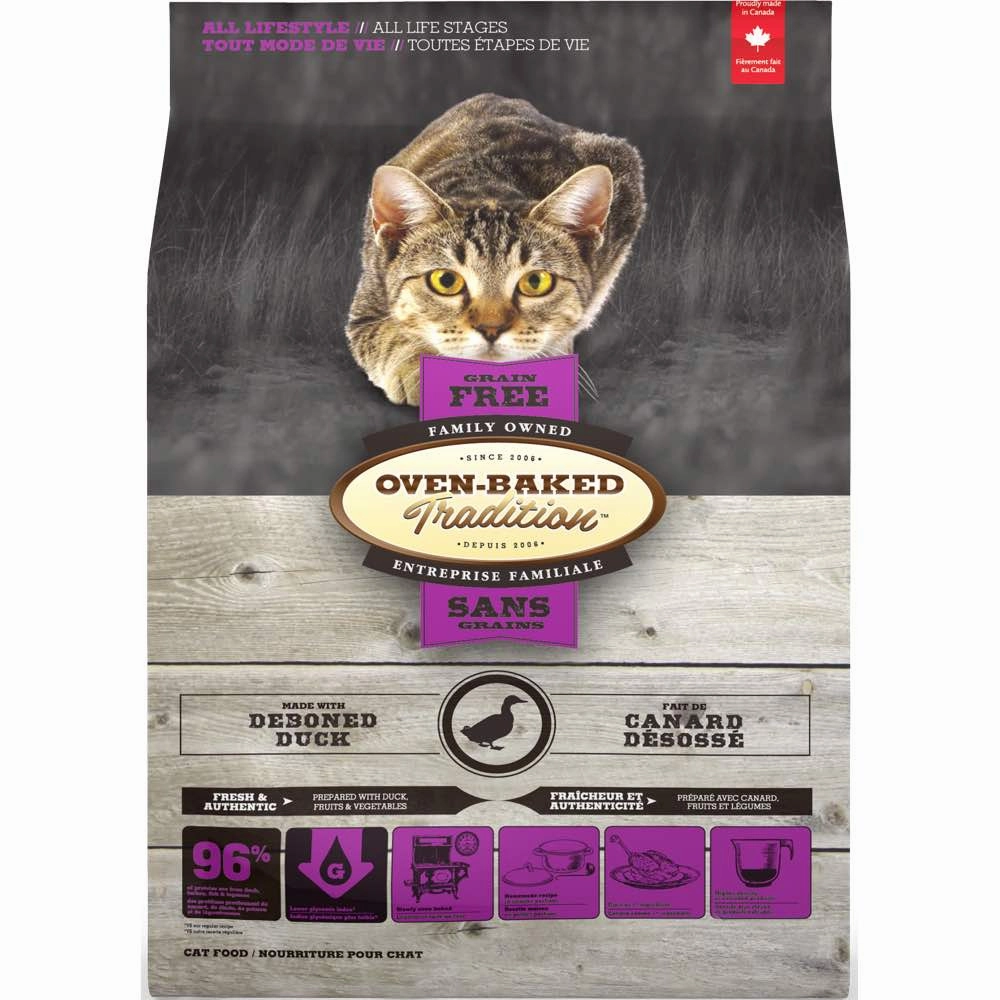 Oven-Baked Tradition Duck Grain Free Dry Cat Food pet health pet wellness pet pain relief pet probiotic pet calming