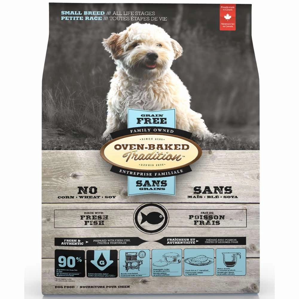 Oven-Baked Tradition Fish Small Breed Grain Free Dry Dog Food 5lb dog supplies dog food toys accessories dog bed