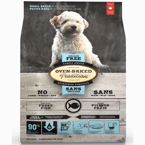 Oven-Baked Tradition Fish Small Breed Grain Free Dry Dog Food 5lb dog supplies dog food toys accessories dog bed