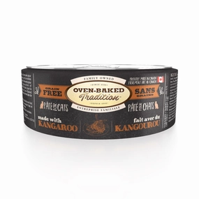 Oven-Baked Tradition Kangaroo Pate Grain-Free Canned Cat Food 5.5oz cat snacks catnip treats healthy cat food cat reward treats low calorie cat food