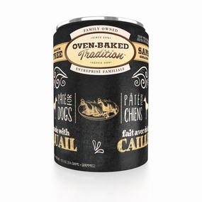 Oven-Baked Tradition Quail Pate Grain-Free Canned Dog Food 12.5oz canned dog food wet dog food grain free dog food dog food with gravy beef dog food