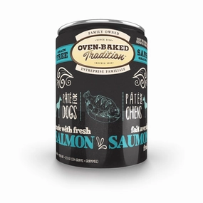 Oven-Baked Tradition Salmon Pate Grain-Free Canned Dog Food 12.5oz canned dog food wet dog food grain free dog food dog food with gravy beef dog food