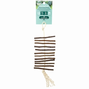 Oxbow Apple Stick Dangly bird cage parrot food bird toys bird perch bird treats