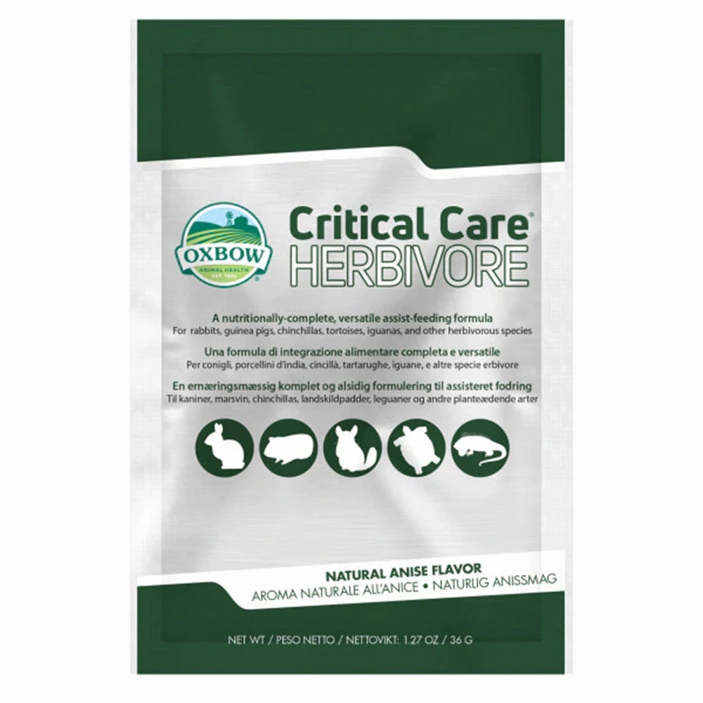 Oxbow Critical Care Herbivore Anise Flavor 36g puppy starter kit puppy crate puppy collar puppy pee pad puppy food