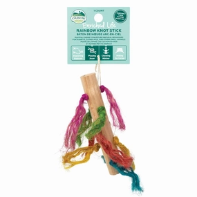 Oxbow Enriched Life Rainbow Knot stick dog water fountain slow feeder automatic dog feeder gravity feeder dog food dispenser