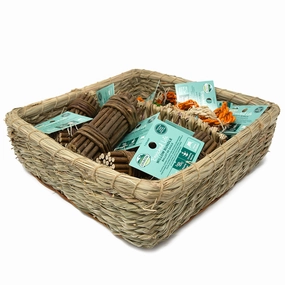 Oxbow Enriched Life Twisty Rings & Willow Bundle Basket dog water fountain slow feeder automatic dog feeder gravity feeder dog food dispenser