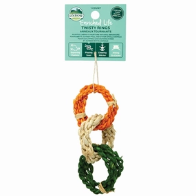 Oxbow Enriched Life Twisty Rings bird cage parrot food bird toys bird perch bird treats