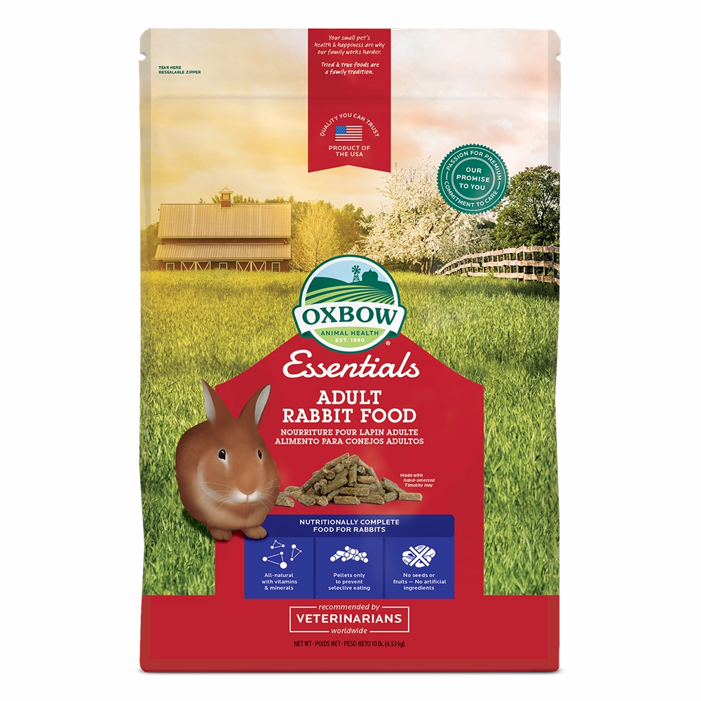 Oxbow Essentials - Adult Rabbit Food 10lb hamster food guinea pig food rabbit hay rodent treats mouse food