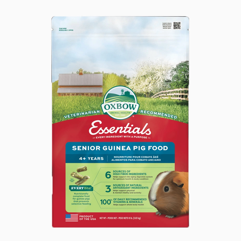 Oxbow Essentials - Senior Guinea Pig Food 8lb hamster food guinea pig food rabbit hay rodent treats mouse food