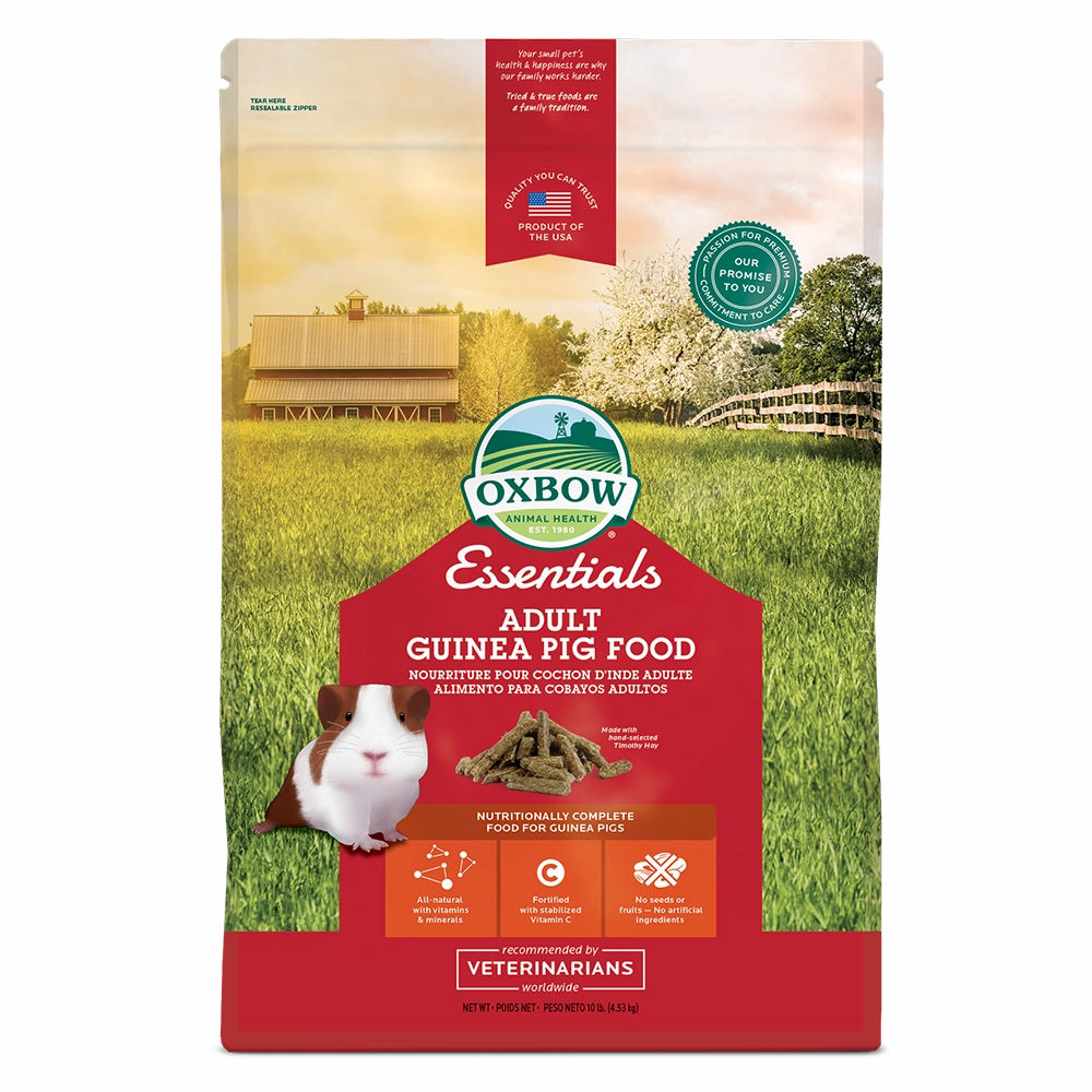 Oxbow Essentials Adult Guinea Pig Food 10lb hamster food guinea pig food rabbit hay rodent treats mouse food