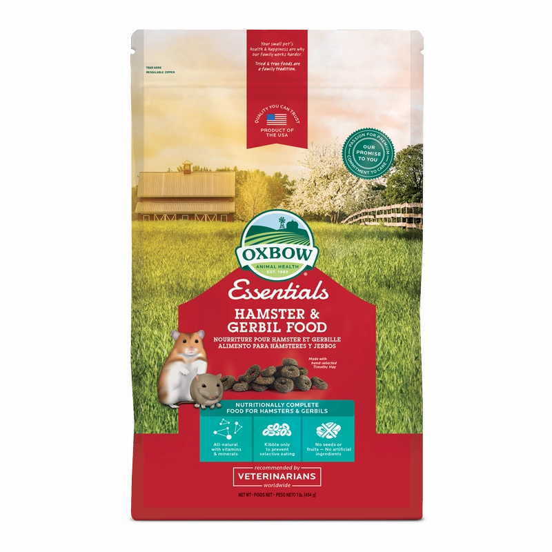 Oxbow Essentials Hamster & Gerbil Food 1lb cat vitamins cat digestive aid cat immune support cat joint supplement cat skin supplement